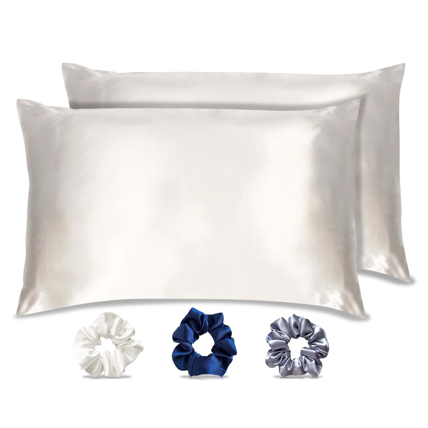 Luxury Satin Pillowcases#color_pearl-white