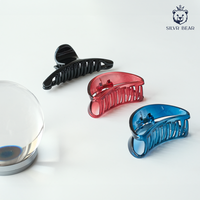 Hair Clutcher Claw Clip - Unbreakable - Blue Burgundy