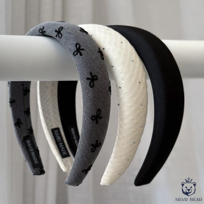 3 Korean Hairbands For Women - Moonlit Glow