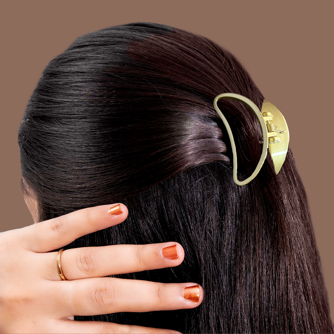 Hair Clutcher Claw Clip - Unbreakable - Metallic Look