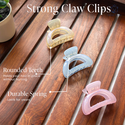 Gift Pack - Luxury Scrunchies & Claw Clips - Pastel
