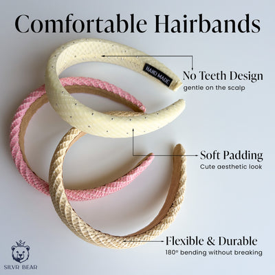 3 Korean Hairbands For Women - Vacation Vibes