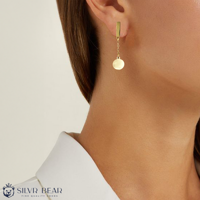Minimal Elegant Earrings - Set of 3 - Gold Tone