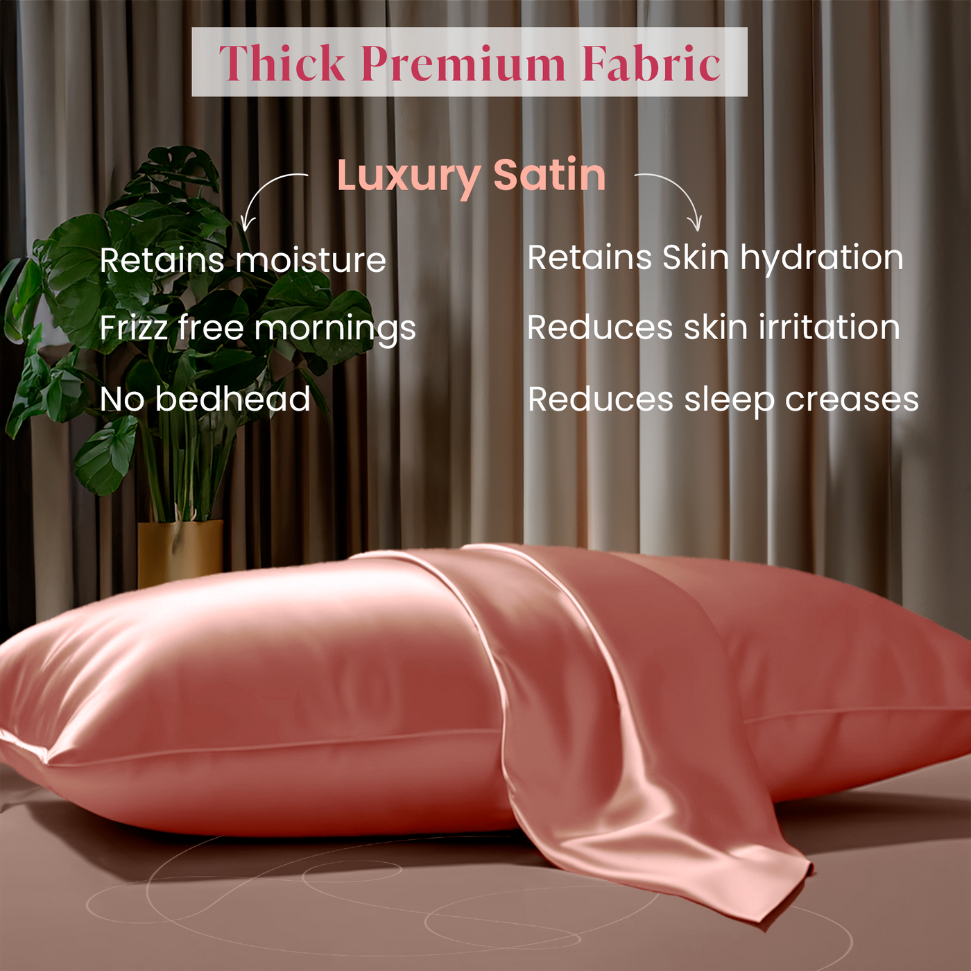Luxury Satin Pillowcases - Mauve
