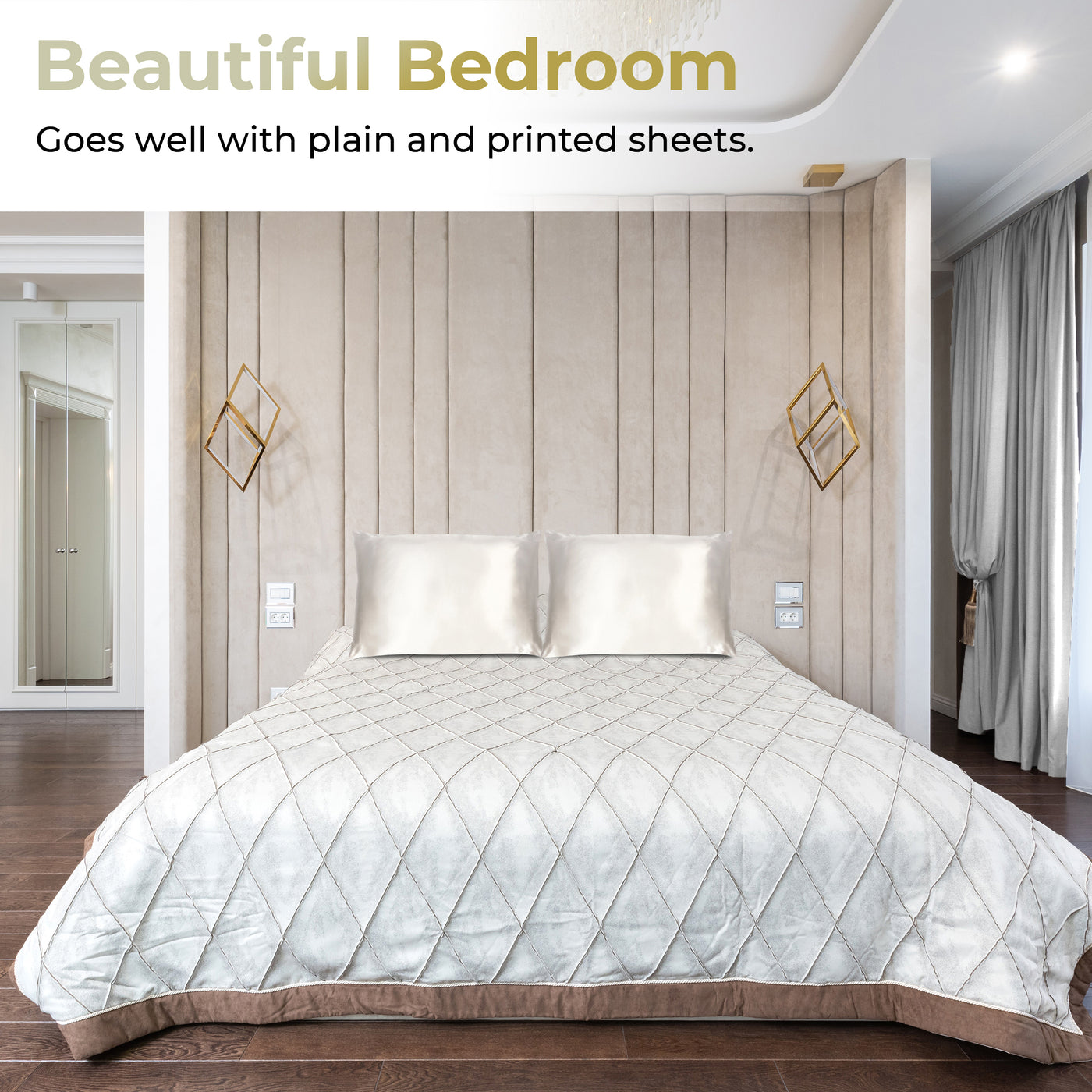 Luxury Satin Pillowcases#color_pearl-white