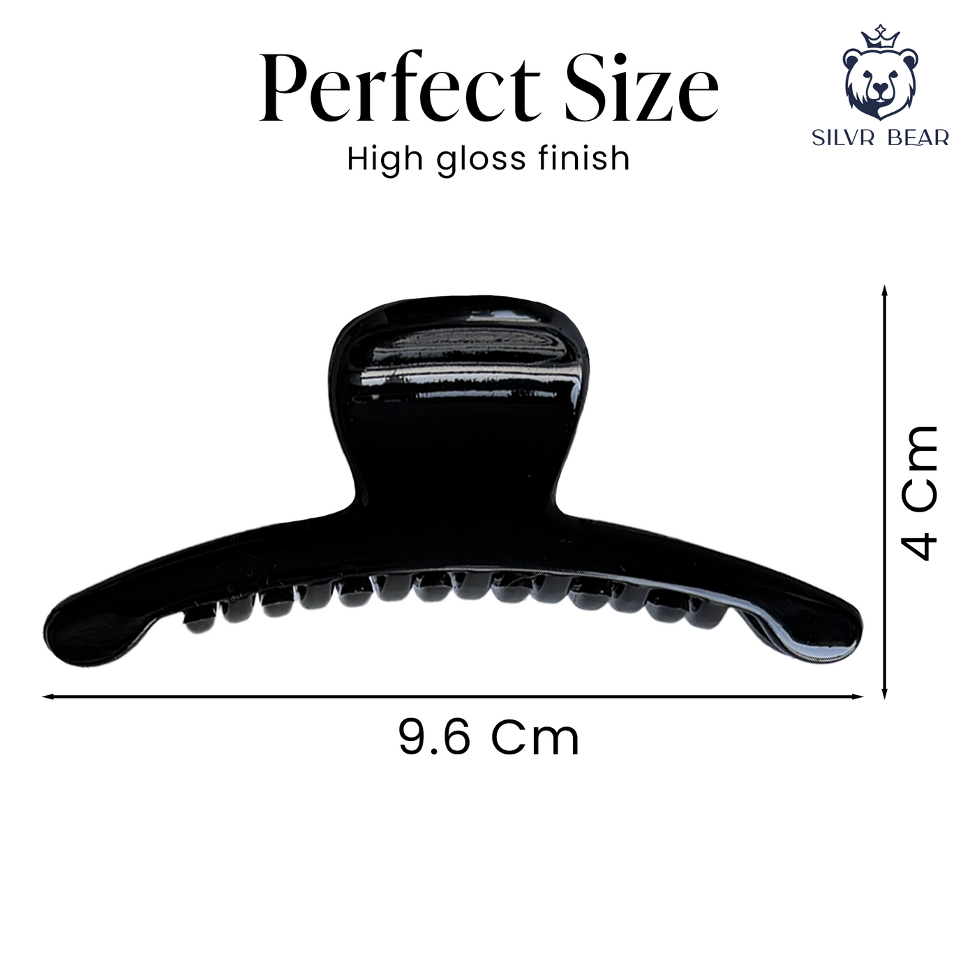 Hair Clutcher Claw Clip - Unbreakable - Black & Magenta