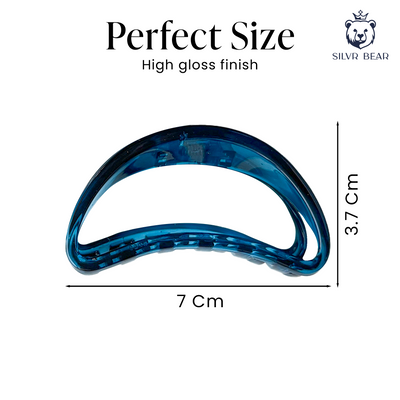 Hair Clutcher Claw Clip - Unbreakable - Blue Burgundy