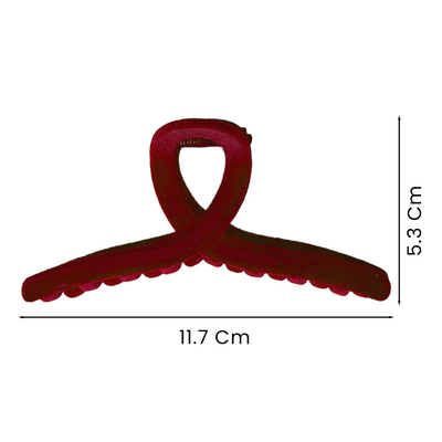 4 Hair Claw Clips - Velvet Touch