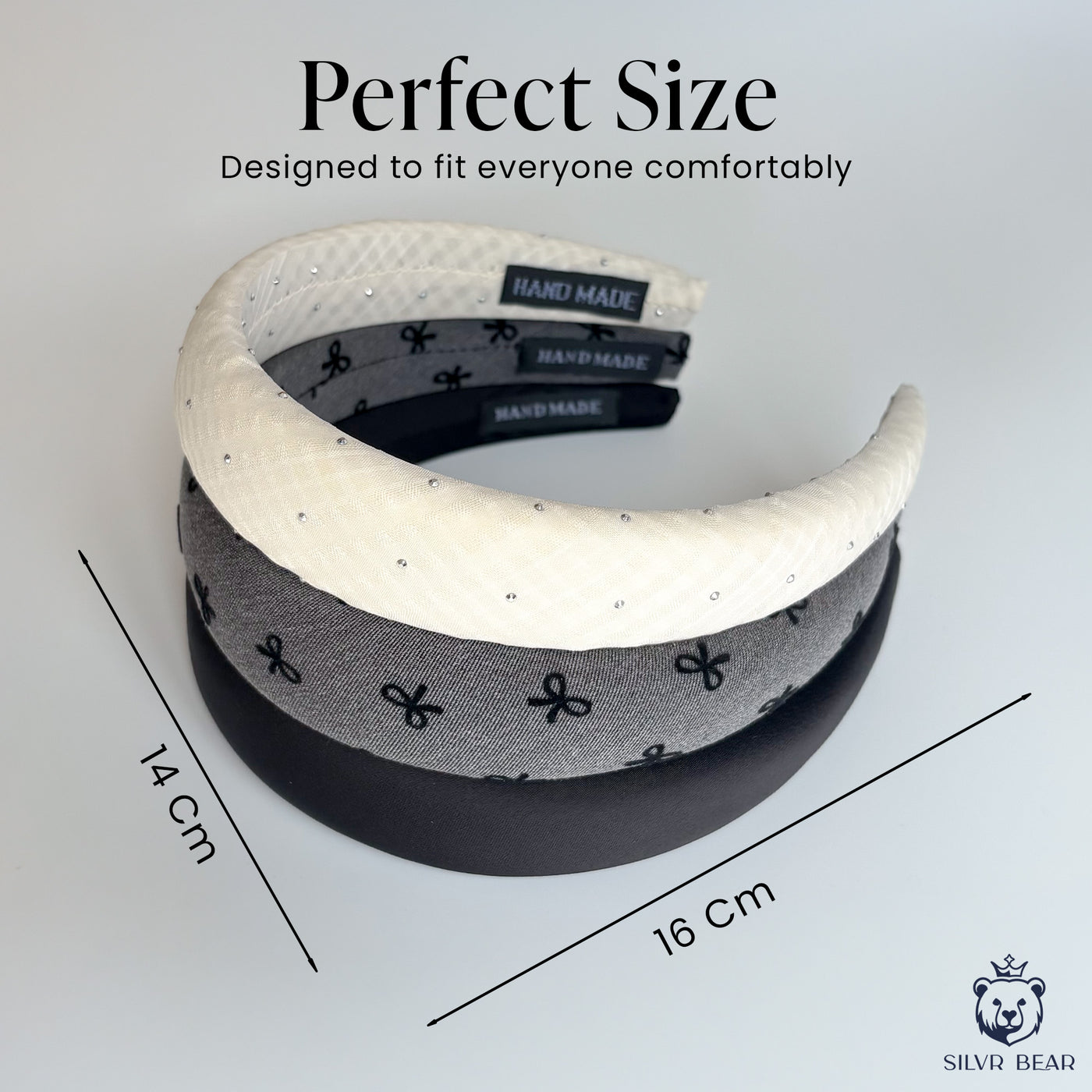 3 Korean Hairbands For Women - Moonlit Glow