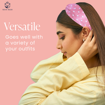 2 Luxury Satin Hairbands For Women - Polka Dots Vibrant