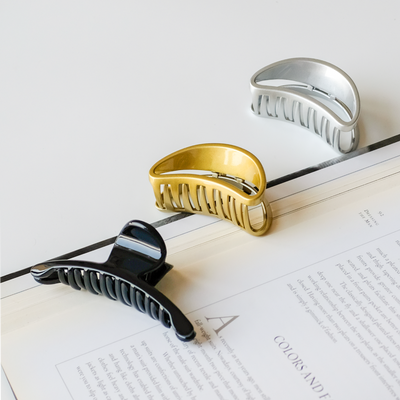 Hair Clutcher Claw Clip - Unbreakable - Metallic Look