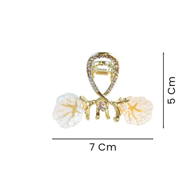Metal Hair Claw Clip - Oyster Shell