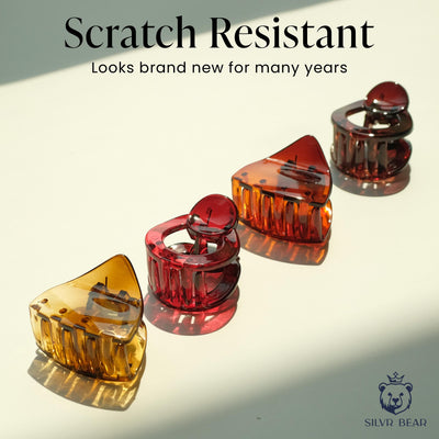 Hair Claw Clips - Unbreakable - Small Rounded Clutchers - R2