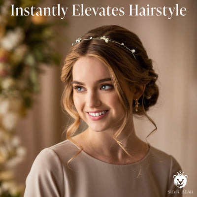 Metal Hairband - Golden Finish