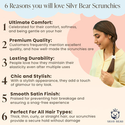 Luxury Satin Scrunchies | 6 Skinny + 5 Regular Pack - Classic