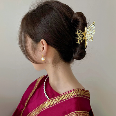 Metal Hair Claw Clip - Elegant Butterfly