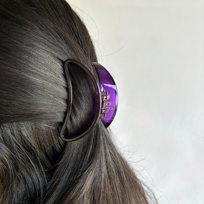 Hair Clutcher Claw Clip - Unbreakable - Purple Set