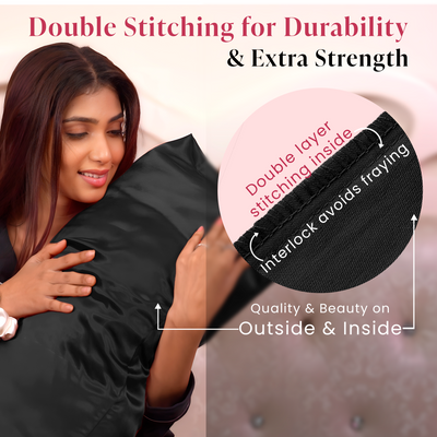 Luxury Satin Pillowcases#color_black