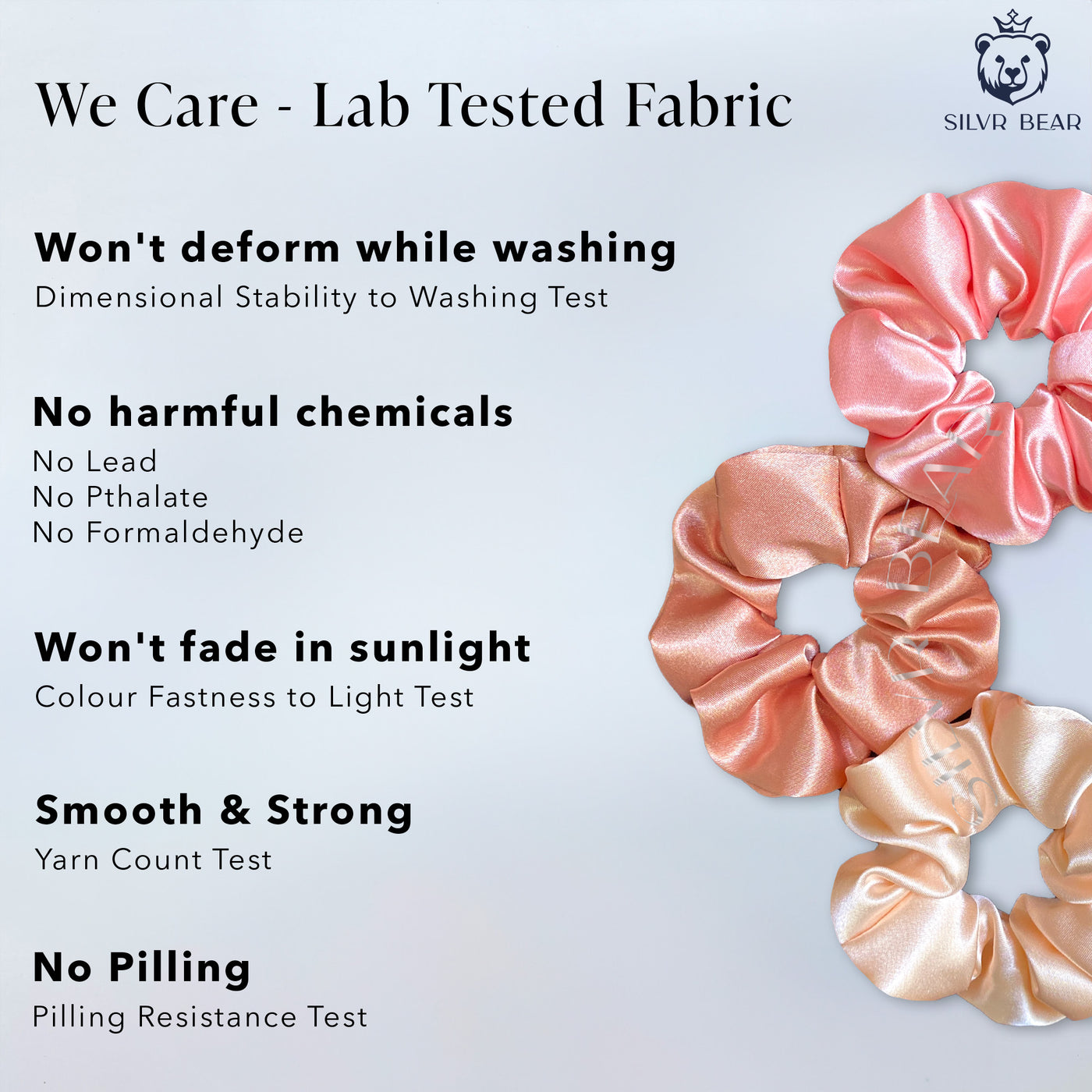 Gift Pack - Luxury Scrunchies & Claw Clips - Rose