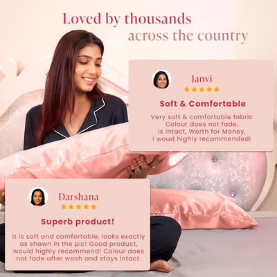 Luxury Satin Pillowcases - Mauve