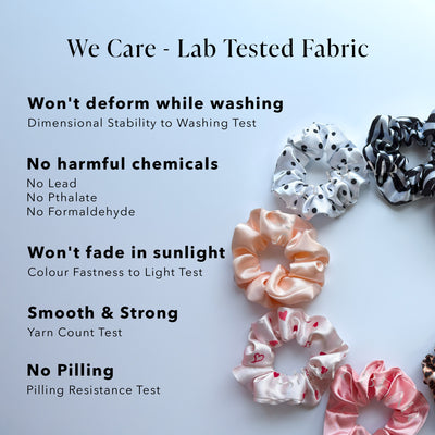 Luxury Satin Scrunchies | 4 Printed + 4 Solid - Designer Edition