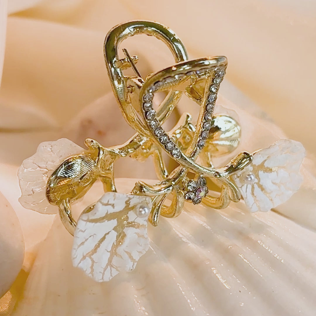 Metal Hair Claw Clip - Oyster Shell