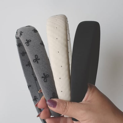 3 Korean Hairbands For Women - Moonlit Glow