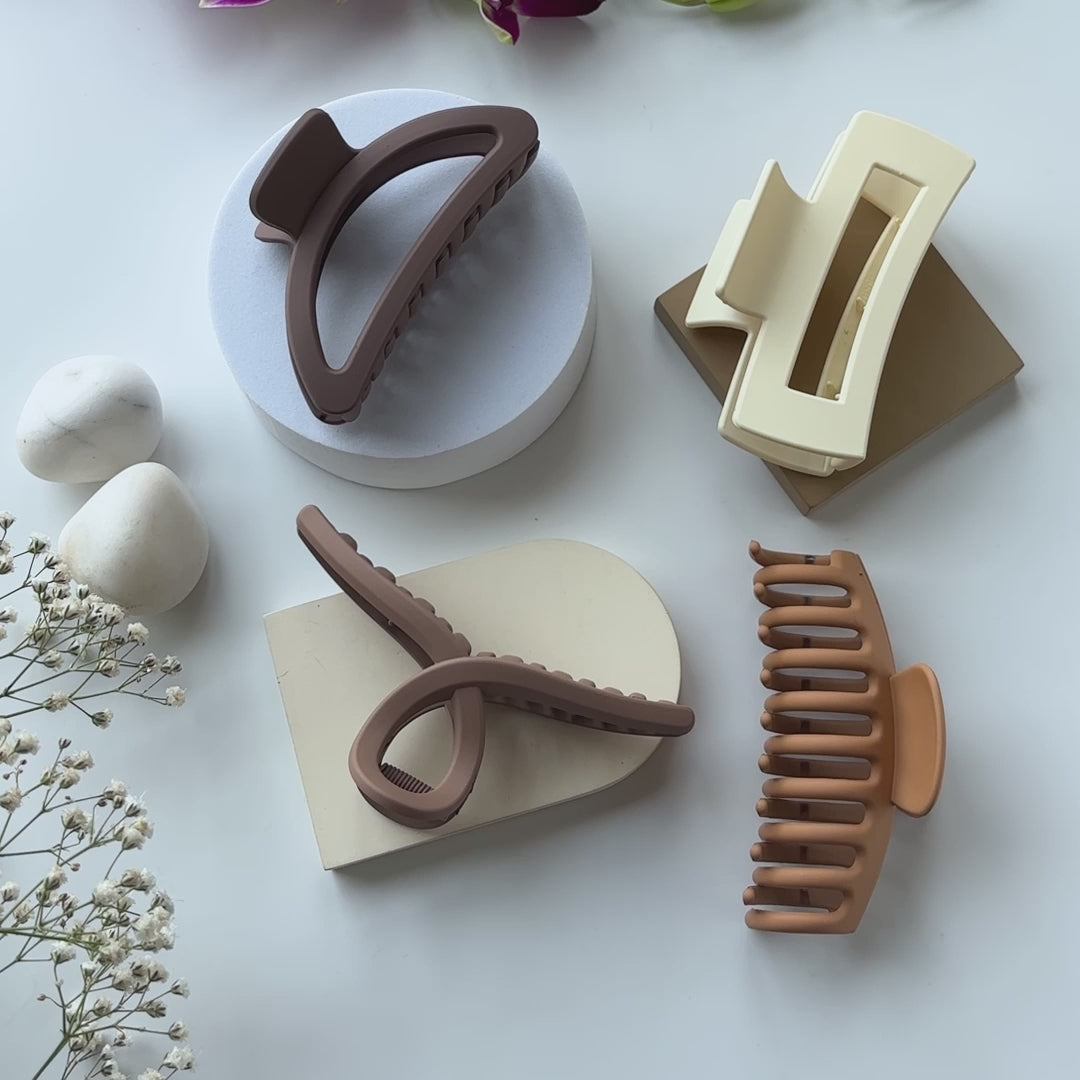 Unbreakable Hair Claw Clips - Big Matte Clutchers