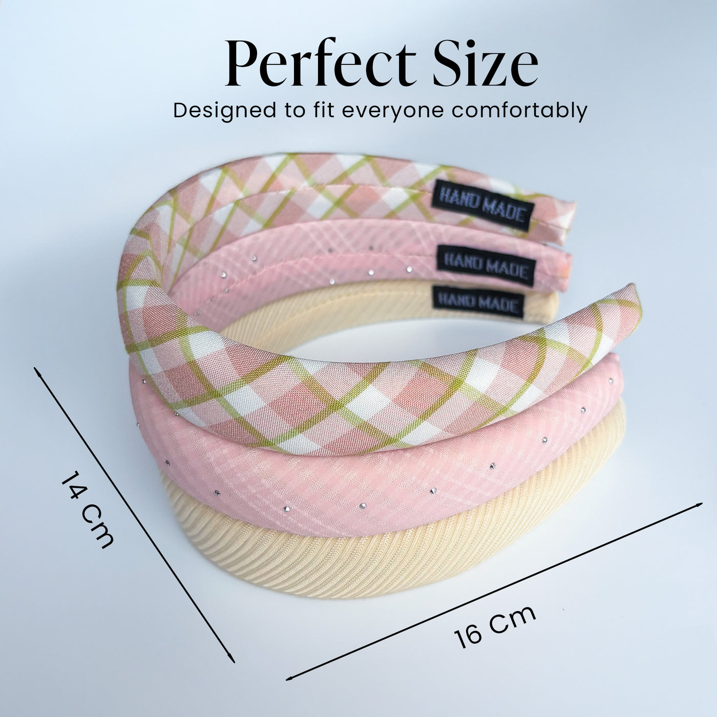 3 Korean Hairbands For Women - Paris Blush