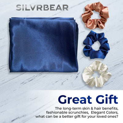 Luxury Satin Pillowcases#color_navy-blue