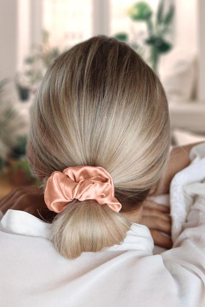 Luxury Satin Scrunchies - Pack of  5 - Rose Collection - silvrbear